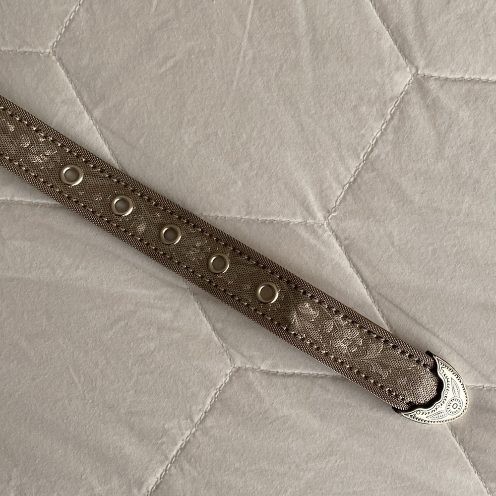 ☃️3 for $30☃️ Vintage Silver Belt - Picture 3 of 5